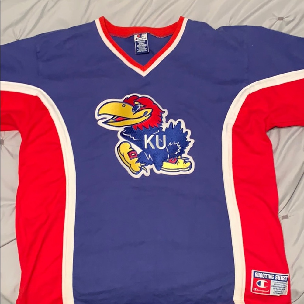 🔥Vintage Champion Kansas Jayhawk Shooting Shirt🔥